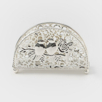 Салфетница декоративная &laquo;Птицы&raquo;, 14&times;4,5&times;8,5 см, цвет серебряный