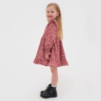 Платье детское KAFTAN "Цветы", р. 30 (98-104), розовый