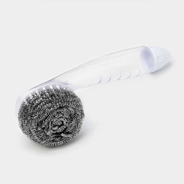 Губка для посуды Доляна, с ручкой дозатором, 21,5&times;6,5&times;6 см