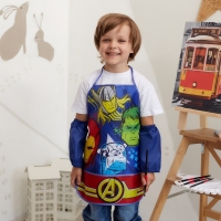 Фартук с нарукавниками детский &laquo;Команда Мстители&raquo;, 49х39 см