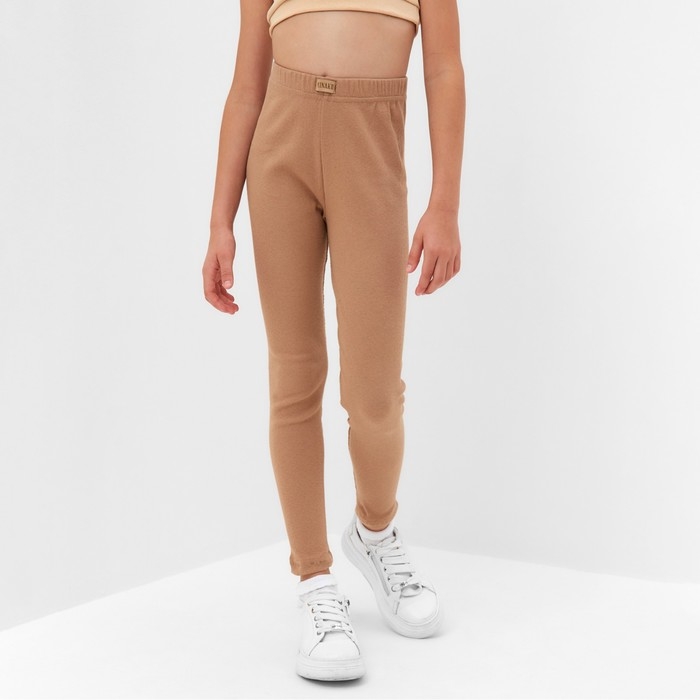 Лосины для девочки MINAKU цвет светло-бежевый, рост 164 см Лосины для девочки MINAKU цвет светло-бежевый, рост 164 см