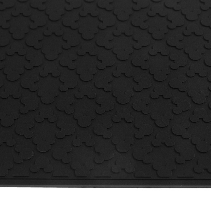 Коврик противоскользящий 20&times;13 см, пиксели, черный