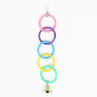 Игрушка для птиц "Разноцветные кольца" 5 шт Игрушка для птиц "Разноцветные кольца" 5 шт