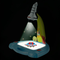 Лампа-проектор &laquo;Ракета&raquo; 3 в 1, 36 картинок, альбом, 12 маркеров