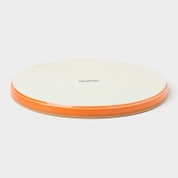 Тарелка фарфоровая с бортиком Magistro &laquo;Церера&raquo;, d=20 см, цвет оранжевый