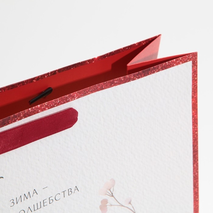 Пакет подарочный новогодний ламинированный &laquo;Время чудес&raquo;, L 31 х 40 х 11,5 см, Новый год