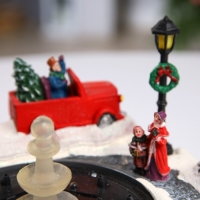 Светодиодная фигура &laquo;Ратуша&raquo; 25.5 &times; 25.5 &times; 21 см, полистоун, USB, свечение мульти