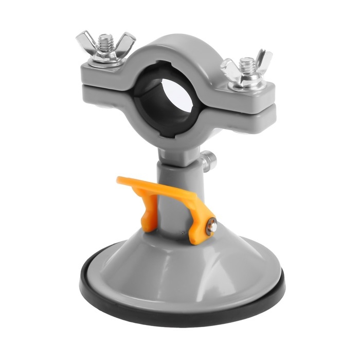 Стойка для дрели ТУНДРА, крепление на присоске, поворотная на 180&deg;, d=32 мм, высота 100 мм