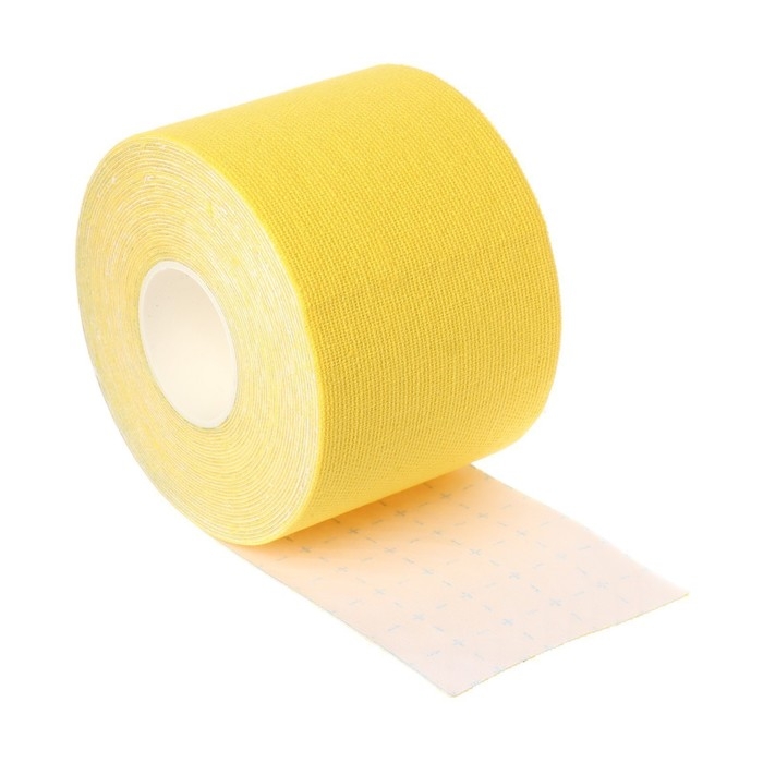 Кинезио - тейп, 5 см &times; 5 м, цвет жёлтый