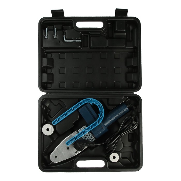 Аппарат для сварки пластиковых труб ТУНДРА, 1200 Вт, комплект насадок 20-32 мм, 0-300°, кейс 91355 Аппарат для сварки пластиковых труб ТУНДРА, 1200 Вт, комплект насадок 20-32 мм, 0-300°, кейс 91355