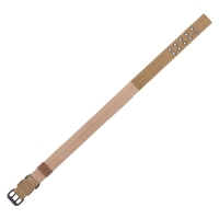 Ошейник с мягкой подкладкой, 75 х 4 см, ОШ 51-61 см, песочный Ошейник с мягкой подкладкой, 75 х 4 см, ОШ 51-61 см, песочный