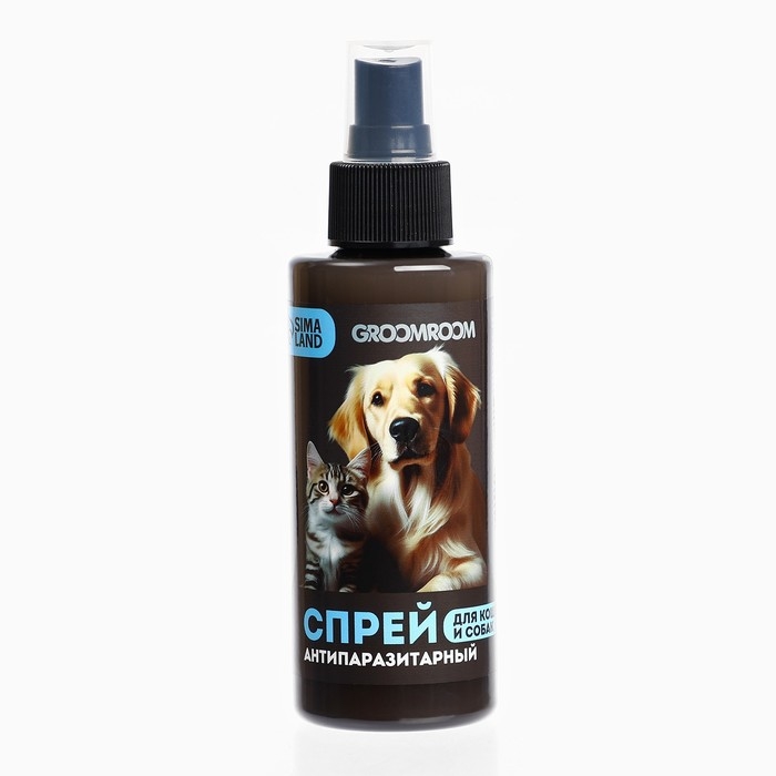 Спрей от паразитов &laquo;Groomroom&raquo; для кошек и собак, 150 мл