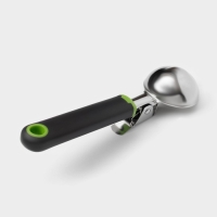 Ложка для мороженого Доляна Lime, 20&times;5,3 см, цвет чёрно-зелёный