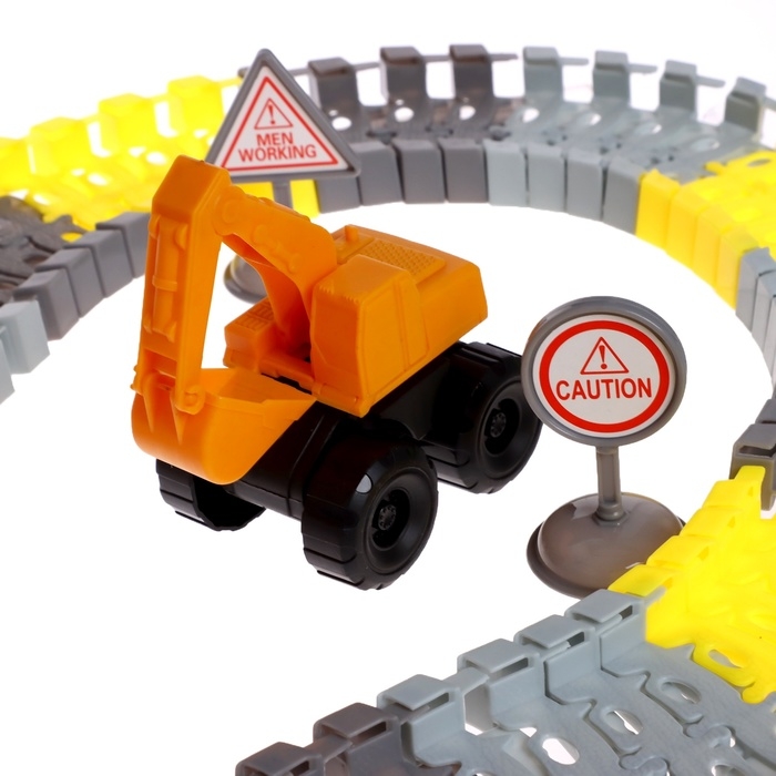 Автотрек &laquo;Стройка&raquo;, гибкий, 115 деталей