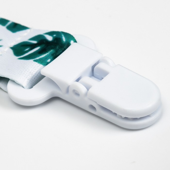 Держатель для соски - пустышки &laquo;Листья&raquo;, на ленте