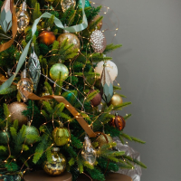 Гирлянда &laquo;Нить&raquo; 20 м роса, IP20, медная нить, 200 LED, свечение тёплое белое, 12 В