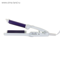 Плойка Galaxy GL 4619, 35 Вт, керамическое покрытие, d=10 мм, 180&deg;С, белая