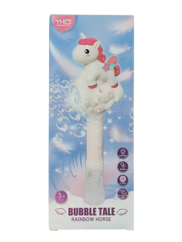 Генератор мыльных пузырей "Пони", световые эффекты, работает от батареек