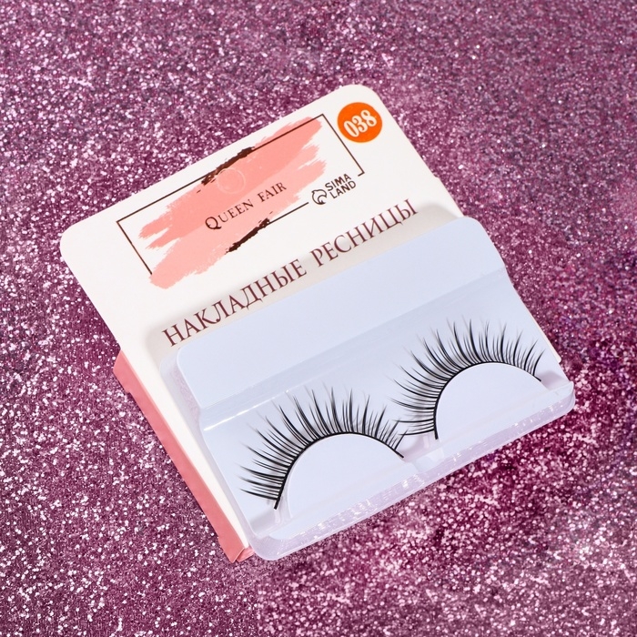 Ресницы накладные &laquo;Натурель&raquo;, 12 мм, без клея, цвет чёрный