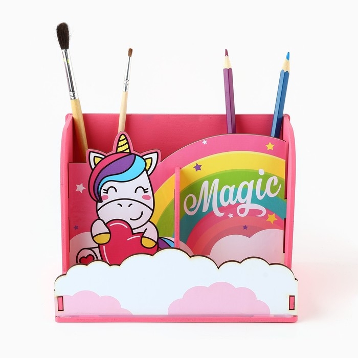 Органайзер для канцелярии, с местом под телефон Magic, единорог Органайзер для канцелярии, с местом под телефон Magic, единорог