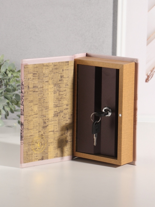 Сейф-книга дерево кожзам "Илья Ильф. Евгений Петров. 12 стульев" тиснение 21х13х5 см