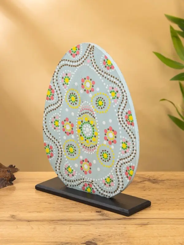 Сувенир &laquo;Яйцо&raquo;, 20&times;6&times;26 см, МДФ, серый