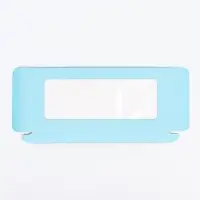 Подарочная коробка под плитку шоколада, с окном голубой, 17&times;8&times;1.4 см