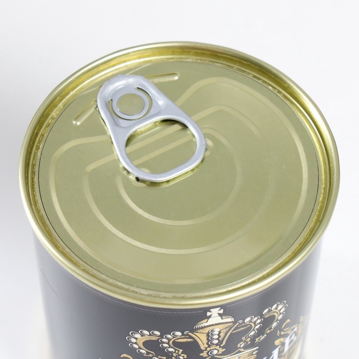 Подарочные носки в банке &laquo;Царские. Премиум качество&raquo;, (внутри носки мужские, цвет чёрный)