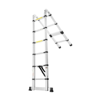 Стремянка-лестница телескопическая ТУНДРА, раскладная, алюминиевая, 1.9 х 1.9 м Стремянка-лестница телескопическая ТУНДРА, раскладная, алюминиевая, 1.9 х 1.9 м