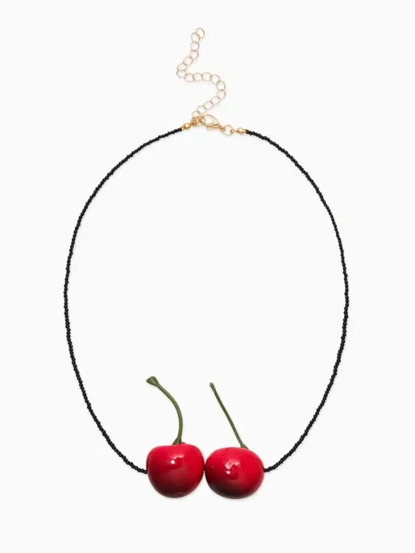 Кулон "Вишня" пара, цвет красный