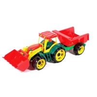 Трактор &laquo;Трудяга&raquo;, с прицепом, МИКС