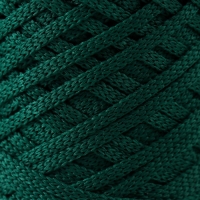 Шнур плоский 3 мм полиэфирный в клубках 100м/170г (+/- 5%) изумрудный-802