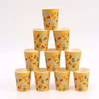 Посуда одноразовая бумажная на 10 персон &laquo;Простоквашино&raquo;: стаканы, тарелки, скатерть, Союзмультфильм