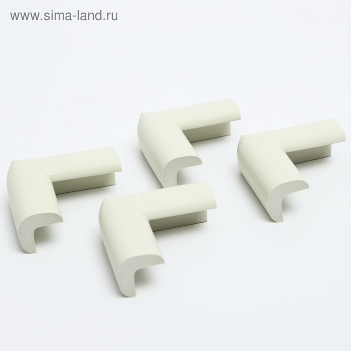 Защитные накладки на углы, 4 шт., цвет белый, Крошка Я