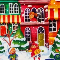 Подарочная коробка новогодняя Мечты сбываются 17 х 7 х 25,5 см