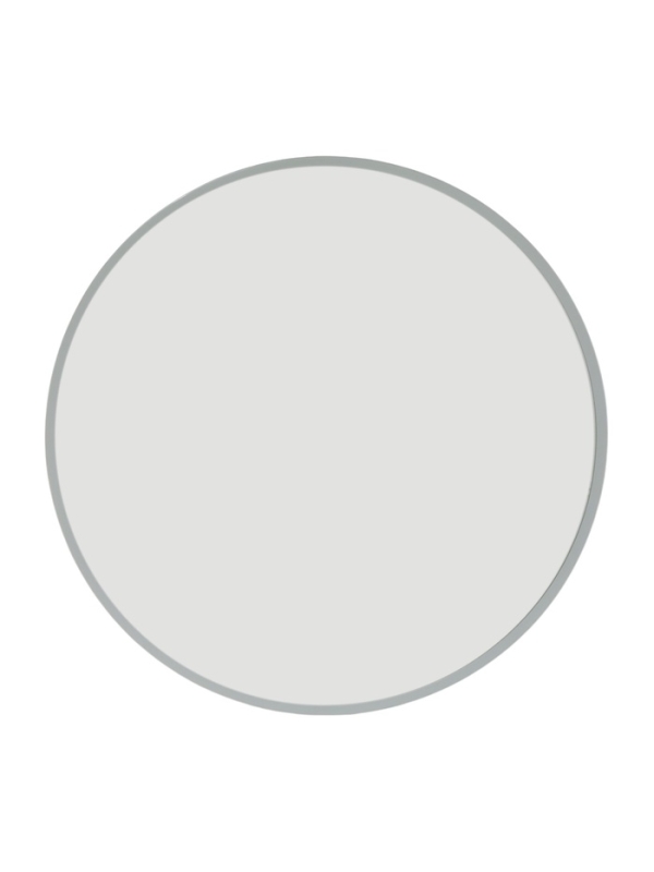 Зеркало интерьерное настенное круглое c окантовкой d=50 см, белый Зеркало интерьерное настенное круглое c окантовкой d=50 см, белый