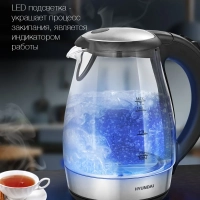 Чайник HYK-G2030 1.7л. 2200Вт черный