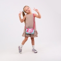 Сумка детская для девочки &laquo;Кролик с игрушкой&raquo; из эко-кожи, на ремешке, 15х12х3 см