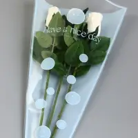 Пакет цветочный Конус, голубой, 28&times;9&times;44 см&plusmn;1 см