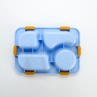 Ланч - бокс с 4 секциями &laquo;Наслаждаюсь&raquo;, 23 х 17 х 5,5 см, голубой