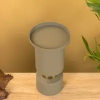 Подсвечник на 1 свечу текстурный "Графитовый" 10,5х10,5х19 см