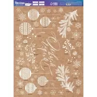 Наклейки новогодние на окна &laquo;Новый год&raquo;, многоразовые, 50 х 70 см