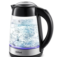 Чайник электрический стеклянный с подсветкой КТ-6125 - 1.7 л