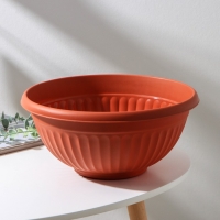 Кашпо-миска &laquo;Ливия&raquo;, d=30 см, 4 л, цвет терракот