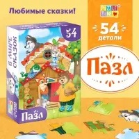 Пазлы детские сказки &laquo;Теремок&raquo;, 54 элемента