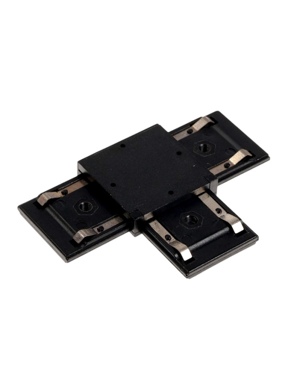 Коннектор Т-образный для шинопровода, серия "Flat", черный