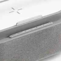 Колонка с часами и беспроводной зарядкой Veske ver.2, серая