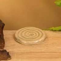 Подставка под благовония "Спираль" керамика, цв. тёмно-коричневый, 6х6х0,8 см