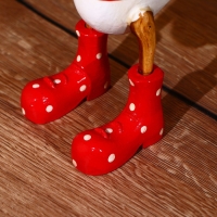 Сувенир "Утка в красном" дерево 27 см