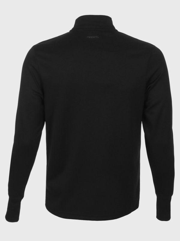 Лонгслив мужской Resport, на молнии, р. 48, цвет чёрный, базовый, с длинным рукавом